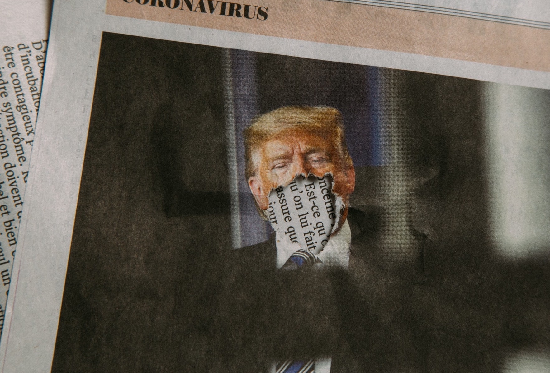 Trump in a Newspaper